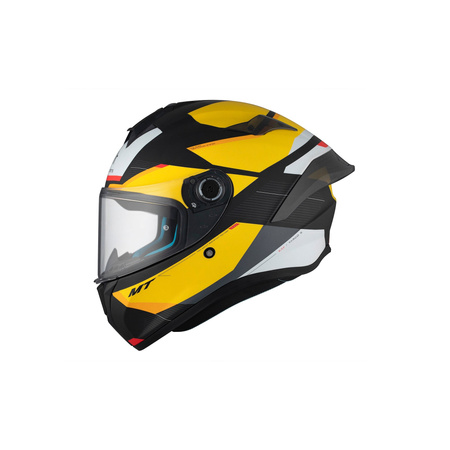 Kask integralny MT TARGO S KAY B3 MATT czarny żółty biały