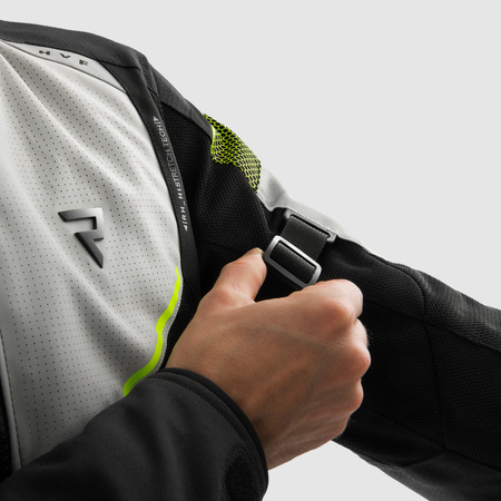 Kurtka tekstylna REBELHORN HIFLOW V BLACK/GREY/FLUO YELLOW czarny szary żółty fluo