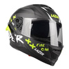 Kask integralny LAZER RAFALE SR RIDE ONI BLACK/GREY/YELLOW FLUO czarny szary biały żółty fluo