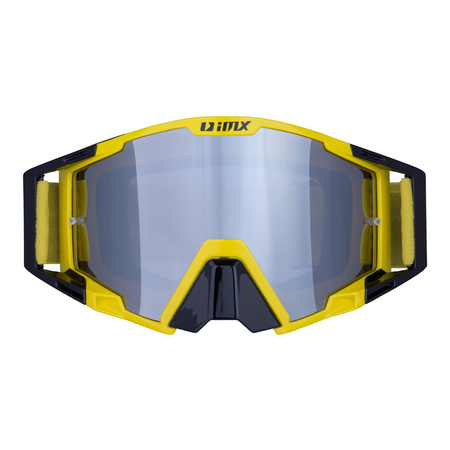 Gogle motocyklowe IMX SAND YELLOW/BLACK SZYBA SILVER IRIDIUM + CLEAR żółty czarny