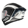Kask integralny NZI TRENDY ELEGANCE WHITE BLACK TINTED MATT biały czarny