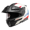 Kask szczękowy SCHUBERTH E2 ECE DEFENDER WHITE biały czerwony niebieski czarny