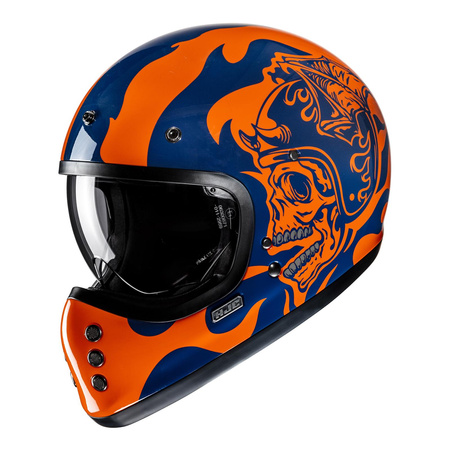 Kask integralny HJC V60 FLAME BLACK/RED czarny czerwony