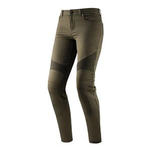 Jeansy motocyklowe damskie REBELHORN VANDAL LADY TWILL OLIVE zielony