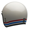 Kask otwarty BELL CUSTOM 500 ECE6 STRIPES PEARL WHITE/RED/BLUE biały czerwony niebieski