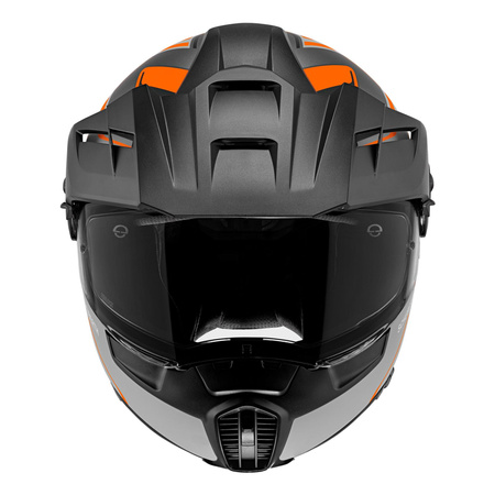 Kask szczękowy SCHUBERTH E1 ECE ENDURANCE ORANGE pomarańczowy szary czarny