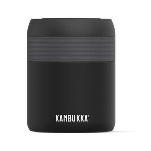 Termos obiadowy KAMBUKKA BORA Matte Black 600ml czarny biały szary