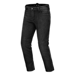 Jeansy motocyklowe SHIMA RIDGE BLACK czarny
