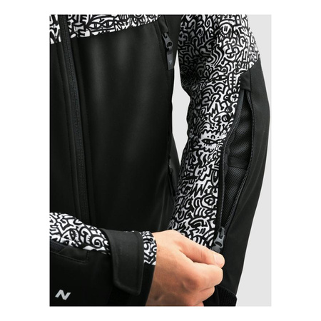 Kurtka tekstylna REBELHORN SLASH NORIAKI BLACK/WHITE czarny biały