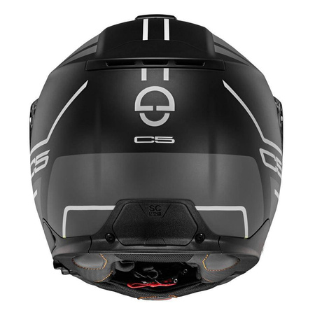 Kask szczękowy SCHUBERTH C5 ECE MASTER GREY czarny szary biały
