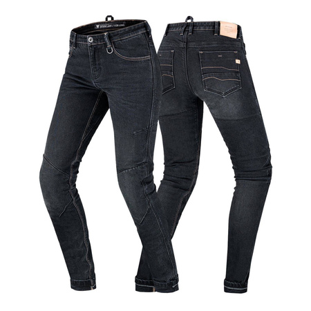 Jeansy motocyklowe damskie SHIMA DEVON LADY BLACK czarny
