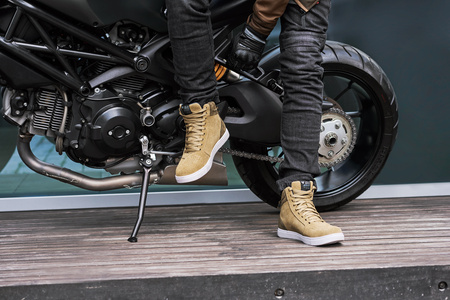 Trampki motocyklowe SHIMA SX-2 EVO BROWN brązowy biały