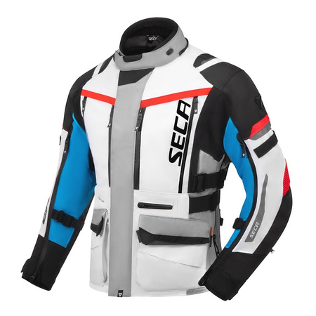 Kurtka tekstylna SECA ARRAKIS III GREY/BLUE/RED szary niebieski czerwony