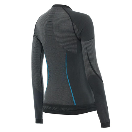 Koszulka termoaktywna damska DAINESE DRY LS LADY BLACK/BLUE czarny niebieski