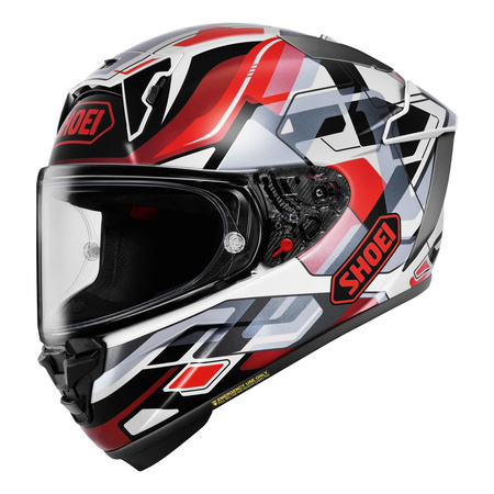 Kask integralny SHOEI X-SPR PRO VALION TC-1 czerwony czarny biały