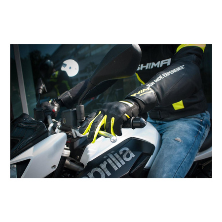 Rękawice szosowo-turystyczne SHIMA STX FLUO czarny żółty fluo