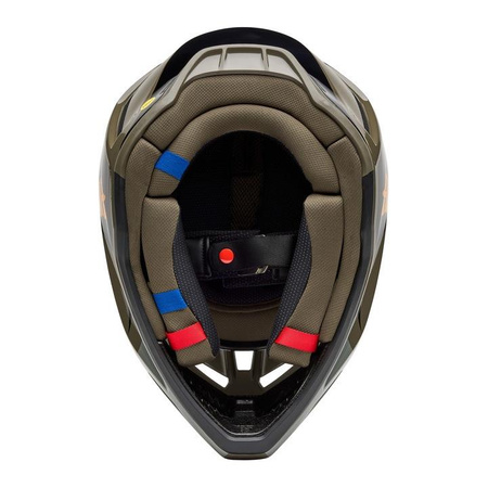 Kask cross FOX V3 FADE BROWN/BLACK brązowy czarny