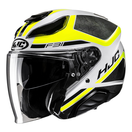 Kask otwarty HJC F31 CERON BLACK/YELLOW czarny żółty