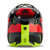 Kask cross FOX V3 REVISE RED/YELLOW żółty fluo czerwony czarny