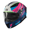 Kask integralny AXXIS PANTHER SV PASSENGER C8 MATT niebieski różowy zielony szary
