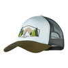 Czapka z daszkiem BUFF TRUCKER CAP DARRYL WHITE biały zielony