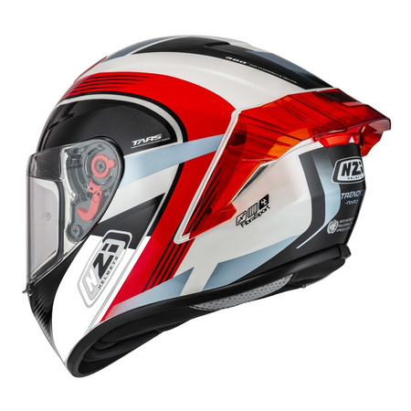 Kask integralny NZI TRENDY RAPID WHITE RED BLUE RED biały czerwony niebieski