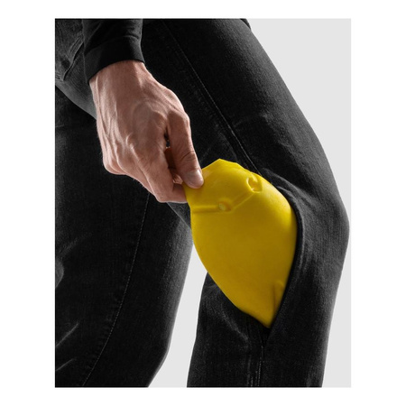 Jeansy motocyklowe REBELHORN CLASSIC MONOLAYER WASHED BLACK czarny