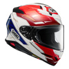 Kask integralny SHOEI NXR2 CAPRICCIO TC-10 czerwony niebieski biały czarny
