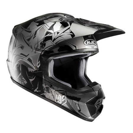 Kask cross HJC CS-MX-II GRAFFED BLACK/GREY czarny szary