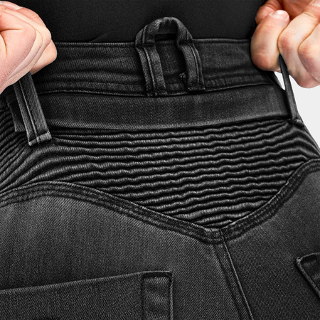 Jeansy motocyklowe damskie SHIMA ZENITH LADY BLACK czarny