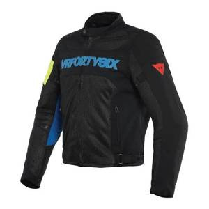 Kurtka tekstylna DAINESE VR46 GRID AIR TEX BLACK/BLUE/YELLOW FLUO czarny niebieski żółty fluo