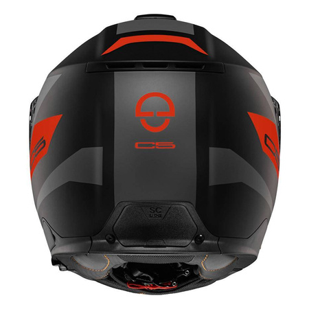 Kask szczękowy SCHUBERTH C5 ECE ECLIPSE ANTHRACITE czarny grafitowy czerwony