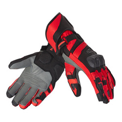 Rękawice sportowe REBELHORN FIGHTER BLACK/FLUO RED czarny czerwony