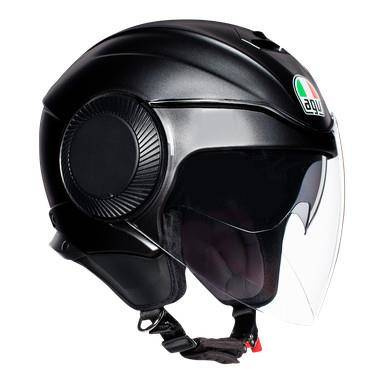 Kask otwarty AGV ORBYT BLACK MATT czarny mat