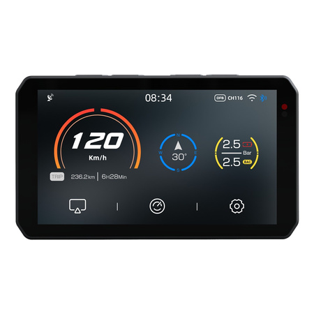 Nawigacja motocyklowa CHIGEE AIO-5 PLAY CarPlay Android Auto ekran dotykowy