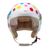 Kask otwarty NZI PASARELA LUNAR MULTICOLOR MATT biały czerwony niebieski różowy żółty
