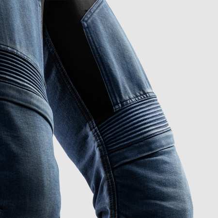 Jeansy motocyklowe REBELHORN EAGLE 4 REGULAR WASHED BLUE niebieski