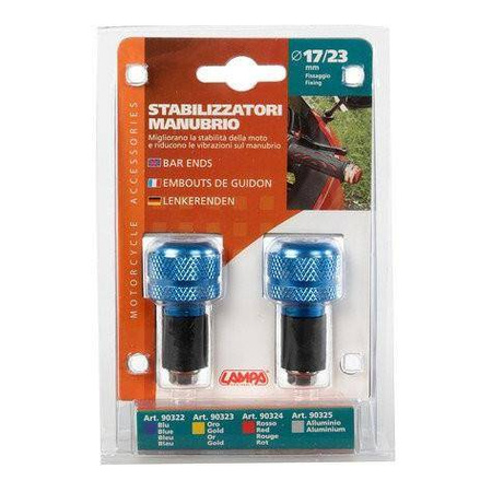 Końcówki kierownicy LAMPA SU-4 BLUE