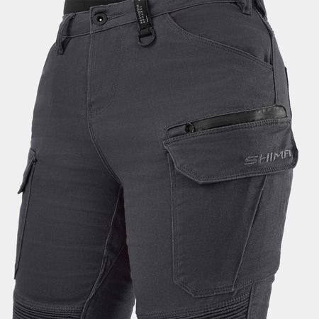 Jeansy motocyklowe damskie SHIMA GIRO 3.0 LADY GREY