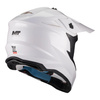 Kask cross MT FALCON S PURE A0 GLOSS PEARL biały