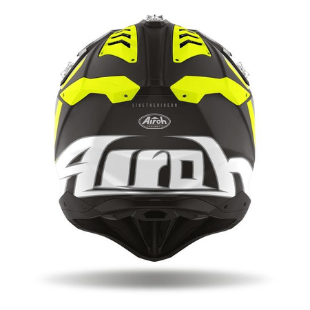 Kask cross AIROH AVIATOR 3 GLORY YELLOW MATT czarny szary żółty fluo