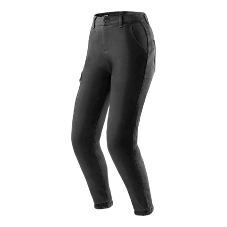 Jeansy motocyklowe damskie REBELHORN FASTER LADY BLACK czarny