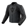 Kurtka skórzana REVIT ARGON 3 BLACK/ANTHRACITE czarny szary