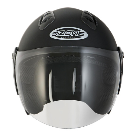Kask otwarty OZONE HY818 BLACK MATT czarny mat