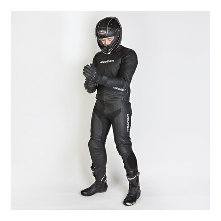 Spodnie skórzane REBELHORN PISTON II BLACK czarny