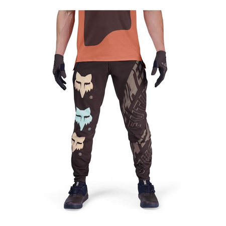 Spodnie rowerowe FOX FLEXAIR ELEVATED COCOA brązowy