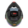 Kask szczękowy NZI MINIMOD RAINBOW GREEN BLACK SILVER MATT zielony czarny srebrny