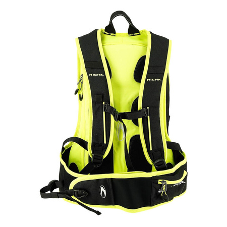 Plecak RICHA PADDOCK FLUO czarny żółty fluo