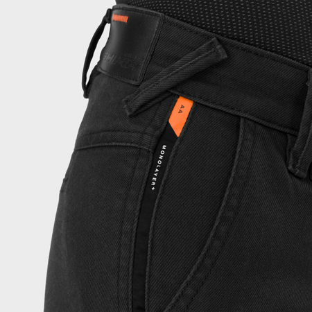 Jeansy motocyklowe damskie SHIMA RECON LADY BLACK czarny