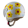 Kask otwarty NZI PASARELA MARGARITAS NARANJA Y ROSA biały czerwony żółty